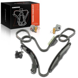 A-Premium 9PCS Engine Timing Chain Kit Tensioner & Guide Compatible with Nissan Frontier 2005-2019, Frontier 2005-2019, Pathfinder 2005-2012, NV1500, NV2500, NV3500, Xterra & Suzuki Equator - V6 4.0L