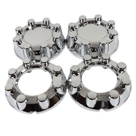 Fit F250 F350 SD 4x4 Chrome Wheel Center Hub Caps 8 Lug Rim Lug Cover Hubs