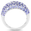 Bonyak Jewelry Genuine Round Tanzanite Ring in Sterling Silver -
