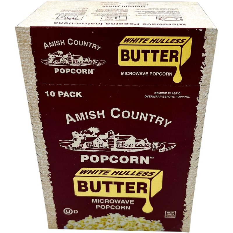 Amish Country Popcorn | Old Fashioned Microwave Popcorn | Medium