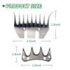 Sheep Shears Blades 9-Tooth Wool Shearing Comb and Cutter Blade