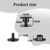 30 Pcs Replacement Rivets, Push in Strap Button Black Rivets