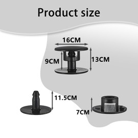 30 Pcs Replacement Rivets, Push in Strap Button Black Rivets Button for Beach Shoes with Holes Boots Wristband Accessories, Repair Replacement Rivet Replacement Parts for Shoe