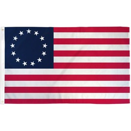 Unbranded Betsy Ross Flag 3x5ft 13 Colonies Colonial American 13 Star USA Flag 1776