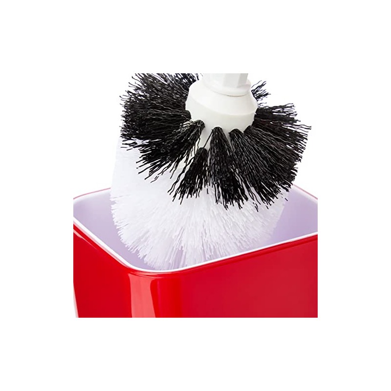 Kleine Wolke 5061459856 Easy WC-Bürstenhalter, mohnrot