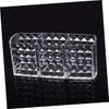 IWOWHERO Acrylic Transparent Makeup Brush Holder Stylish Cosmetic Storage Box