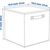 powerking Storage Bins, Foldable Fabric Storage Cubes and Cloth Storage