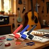 3Pcs Guitar String Winder Tool Set, Bridge Pin Puller for