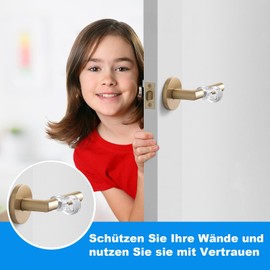 Oemmn Door Stopper Door Handle Buffer Door Handle Stopper, Door Handle Stopper, Door Handle Protection, Door Stopper Door Handle Transparent