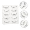 FOMIYES 2sets Natural Curly Fake Eyelashes Easy to Apply Eyelash