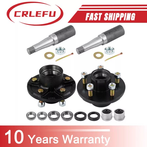 CRLEFU Set of 4 Trailer Axle Kits With 5 on