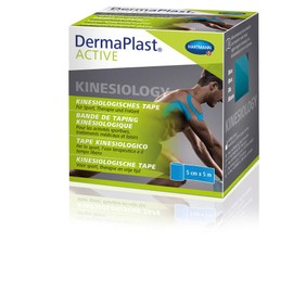 Dermaplast Active Kinesiology Tape: Kinesiology Tape for Supportive Treatment and Prevention of Sports Injuries Blue 5 cm x 5 m