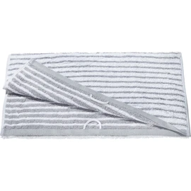 Erwin Müller Jacquard Walk Terry Towel Constance Pack of 4 - Particularly Smooth, Durable, Extremely Absorbent, Practical Loops - Silver Mix Size 50 x 100 cm