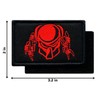 Graphic Dust Predator Embroidered Tactical Patch with Hook and Loop