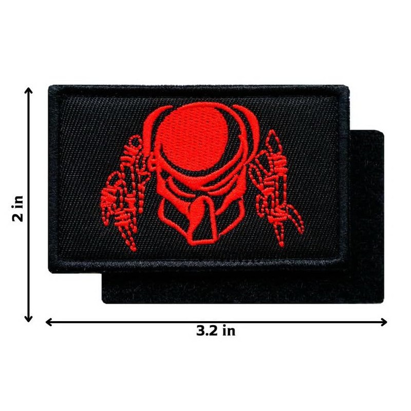 Graphic Dust Predator Embroidered Tactical Patch with Hook and Loop