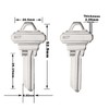 Schlage SC1 Key Blanks Pack of 10 Uncut Blank Keys