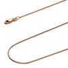 14k REAL Rose/Pink Gold Solid 0.9mm Box Link Chain Necklace