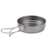 1100ML / 1600ML Titanium Pot Pan Set Super Lightweight Camping