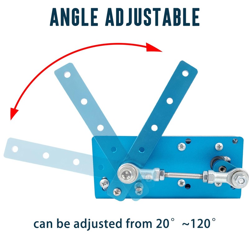 JQDML DIY Reciprocating Swing Motor,Swing Angle 20-120 Degrees Adjustable Speed