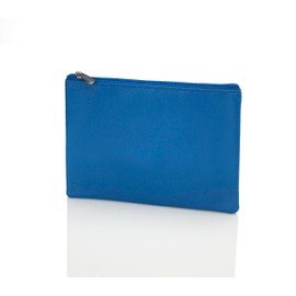 Josephine Osthoff Bank Bag Large Wallet Document Bag DIN A5 100% Genuine Leather with Zip (943), royal