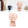 Face Head Planter Succulent Plant Flower Pot Resin Container Face