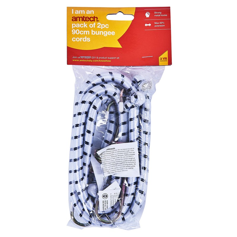 Amtech S0650 900mm (36") Bungee Cords (2 Pack)