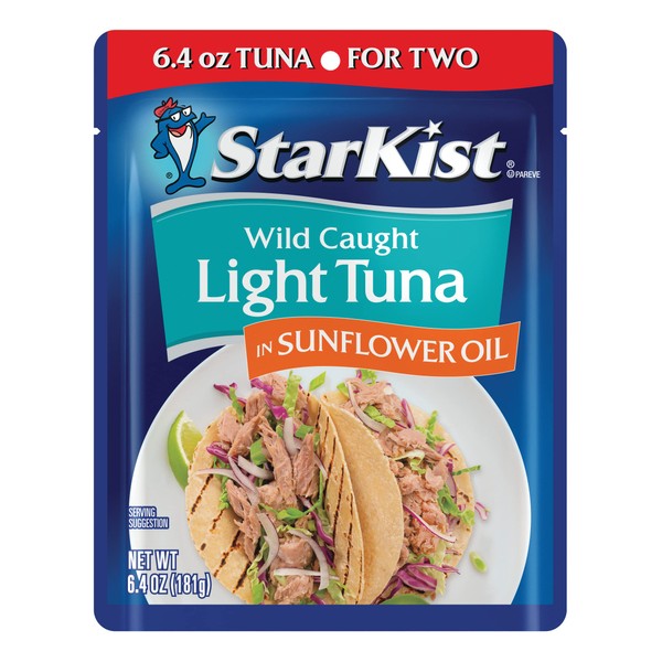 StarKist Chunk Light Tuna in Sunflower Oil, 6.4 Oz, Pack of 12