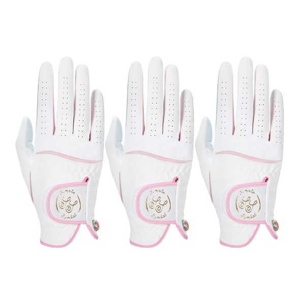 SIMPLE SYMBOL Women's Golf Glove Three Pack,Left Hand Right Hand