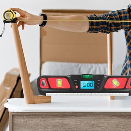HW-200 Digital Display Level Meter Angle Ruler Level Ruler Multifunctional Digital Display Angle Ruler Electronic Slope Meter