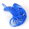 Plastic Ring Sizer, Measuring Device for Ring Diameters, Blue