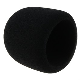 ZZHXSM 3.15x3.15inch Black Foam Microphone Windscreen Condenser Microphone Cover Suitable for Musical Instruments Voice Overlay Live Recording