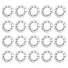 sourcing map M4 100Pcs Internal Tooth Washers, 304 Stainless Steel