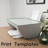 Half Letter 3-Hole Punched Blank Paper, 200 Sheets, 120 GSM,