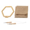 Punch Needle Kit Hex Hoop Glossy Frame Easy Operation Safe