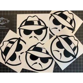 Unbranded Lowrider Guy Face Logo Vehicle Decal