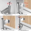 Homhoo Spring Loaded Gate Casters 4” Heavy Duty Gate Caster