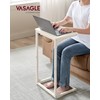 VASAGLE C-Shaped End Table, Side Table for Sofa, Couch Table