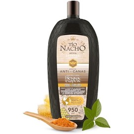 TÍO NACHO Shampoo Anti-Canas y Anti-Caída con Jalea Real y Henna Vegetal, 950ml