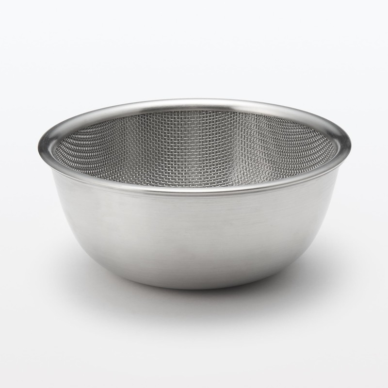 Muji 12828969 Stainless Steel Mesh Colander, S, Approx. Diameter 6.5