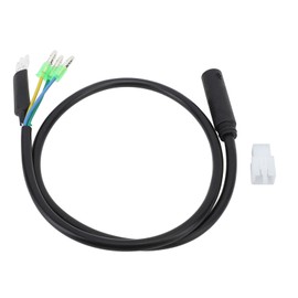 Electric Bike Motor Extension Cable M6 Female 9 Pin Waterproof Extension Cable for Front Rear Hub Motor Conversion Kit 66cm