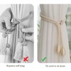 SanKristo Curtain Tiebacks 4 Pieces, No Punching Adjustable Length with