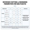 Creatorally ABS Plastic Plate, Laser Blanks for Engraving 30 x