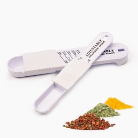 Adjustable Measuring Spoon - Teaspoon Tablespoon for Dry and Liquid Ingredients Precise and Space-Saving Kitchen Tool for Baking and Cooking