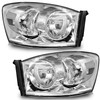 WEELMOTO Headlight Assembly for 2006-2008 Dodge Ram 1500/2500/3500; 2009 Ram