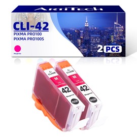 ARTITECH CLI-42 M Pixma Pro-100 Compatible Ink Cartridges Replacement for Canon CLI42 CLI-42 Magenta Ink Cartridge Work for Pixma Pro-100S Printers,2 Pack CLI-42 M