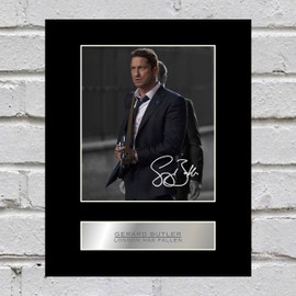 Iconic pics Gerard Butler Signed Mounted Photo Display London Has Fallen