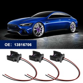 EMSea 4PCS Car Diesel Injector Electrical Connector Wire Harness Plug 13816706 Compatible with Sprinter Waterproof 2 Pin Car Parts 15cm