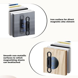 DGMDGS 10 Pack Magnetic Pen Holder for Refrigerator, Adjustable Pen Pencil Holders, Silicone Flexibl Pencil Holder for Whiteboards, Desk, Clipboard(White)