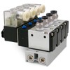 Baomain 4 Space Pneumatic Solenoid Valve 3V210-08 12VDC PT1/4 2