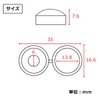 (TUISKU) Decorative Screws M6 Plastic Set of 40 Hinged Screws